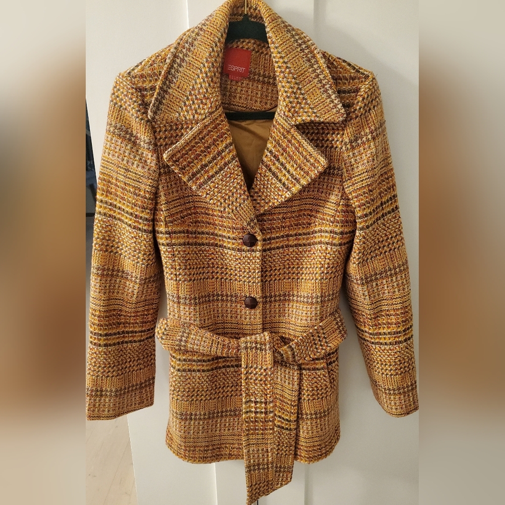 Vintage Esprit- Gorgeous Pumpkin ๐ spice coat sz.Large - Picture 6 of 10